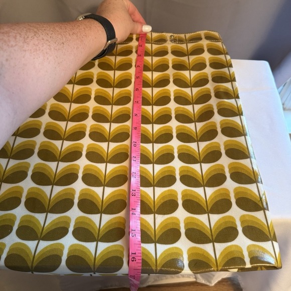 ORLA KIELY ETC Shadow Stem Print Laminate Canvas Large Tote Handbag Purse - Picture 7 of 12